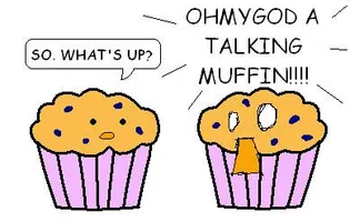 What would you do if I stole your muffin? What would you do? What would you do if I stole your muffin? What would you do?