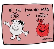 Is the Kool aid man the jar or the liquid? Is the Kool aid man the jar or the liquid?
