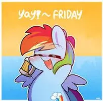 Who likes Fridays! Me! Who likes Fridays! Me!