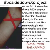 Did anyone else do the #upsidedownxproject? I did! :D I didn't post a picture, but I had a red X on my wrist all day. ❤️ Did anyone else do the #upsidedownxproject? I did! :D I didn't post a picture, but I had a red X on my wrist all day. ❤️