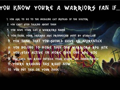 You know your a warrriors fan if...