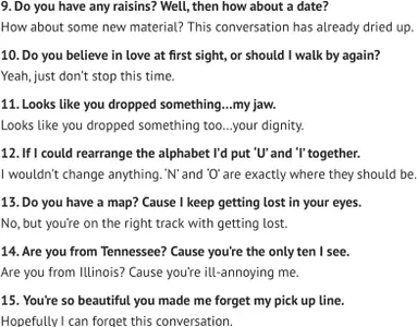 Anti pick up lines's Photo