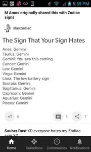The Zodiac Signs page's Photo