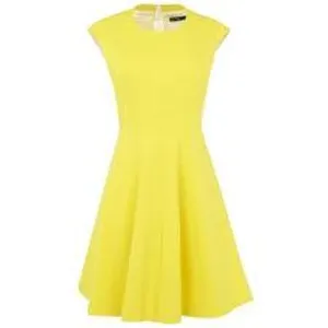 Short-Sleeved Yellow Dress