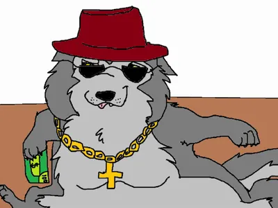 Big G the Wolf-dog