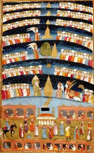Which Islamic architectural feature is often used to symbolize the heavens or a reminder of paradise?