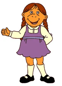 Complete Muffy's first ever line in the TV series: 'How do you get in trouble with the _____?'.