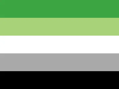 Green-LightGreen-White-Gray-Black (Also known as, Green-Yellow-Orange-Black)