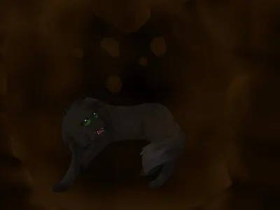 When Hollyleaf jumped into the tunnel that led to Windclan, what happened right when she entered it?