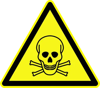 There is a bottle on a top shelf with this symbol. Does it mean...