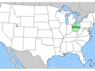 What country is Ohio next to?