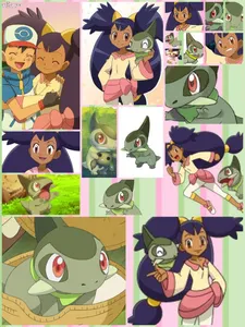 Who are of Ash's girl teammates over the years in order? a USE COMMAS and NO AND in the end.