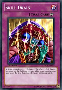 "Skill Drain" is face-up on the field. Which of the following cards cannot be activated? Select the correct answer :