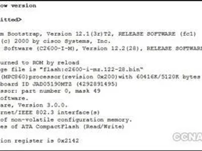 Refer to the exhibit. Every time the administrator reboots this router, the boot process ends in setup mode. What is a possible problem?