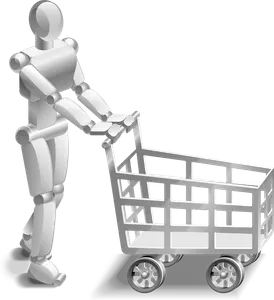 What is the purpose of a shopping cart on an online store?
