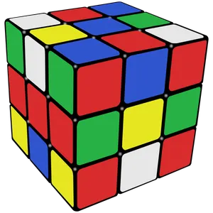 What is the standard size of a Rubik's cube used in blindfolded solving competitions?