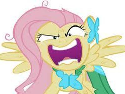 What is Fluttershy saying hear? (season 1 episode 26 'the best night ever')
