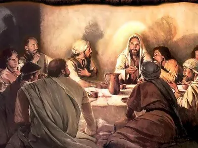During the last supper Jesus turned bread into his body and wine into his blood. He then commanded his apostles to do it. Today when priests do this