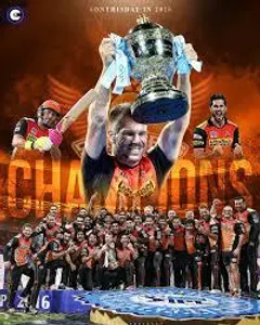 Which team won the IPL title in 2016?