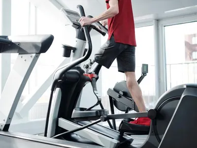 How should you adjust the resistance on an elliptical machine?