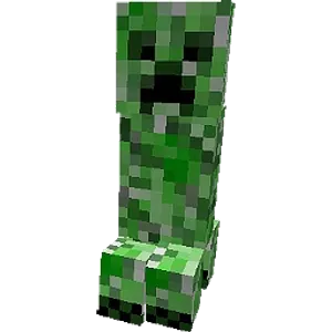 What happens when a creeper is hit by lightning? (One word, very simple, capitalized first letter)