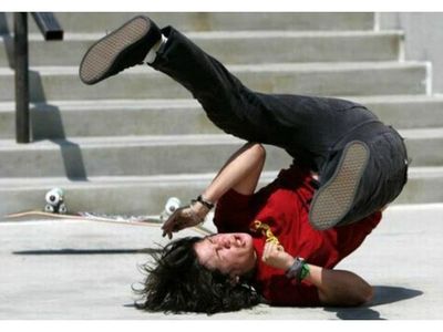 You fall what do you do?