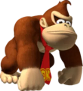 Donkey Kong loves to swing from the trees. That’s probably where he gathered these treats to hand out:
