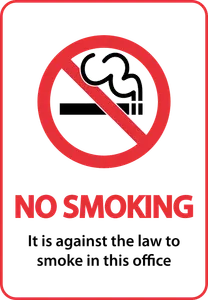 What type of location are you not allowed to smoke at?