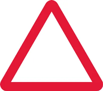 Traffic signs giving warnings are generally what shape?