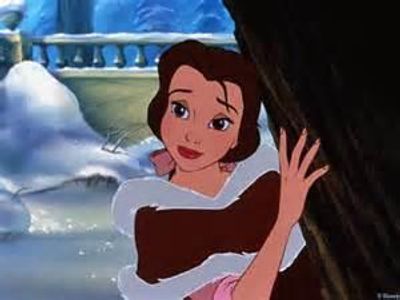 What color is only seen on belle in the village?
