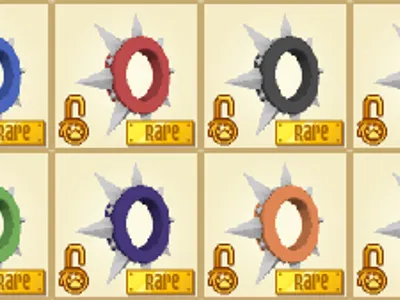 What color rare spike collar is considered the rarest by many jammers?