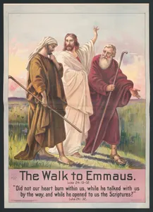 Who encountered Jesus on the road to Emmaus but didn't recognize Him until He broke bread?