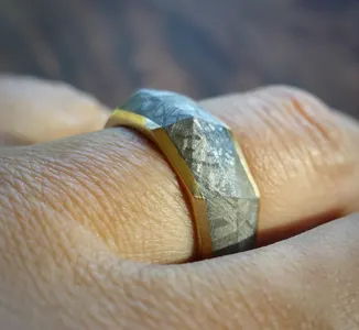 Which metal is commonly used for wedding bands?