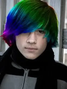 What color hair did Jeff have? (before he snapped)