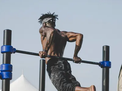 What exercise targets the biceps?