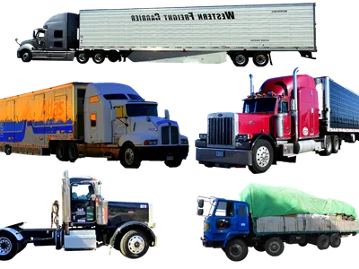 Which type of truck is designed to carry specialized equipment or vehicles?