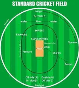 What is the maximum number of players allowed outside the 30-yard circle in limited-overs cricket?