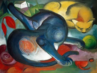 Who is famous for the creation of the 'Blue Four' group of artists in the early 20th century?