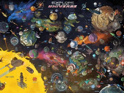 Which series is set in a futuristic universe where intergalactic travel is common?