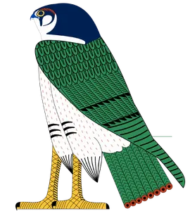Who is the god of war, sky, and falcons?