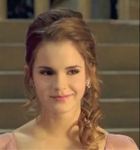 What SHADE of robes did Hermione wear to the Yule ball? (use capital letters for the beginning of a word)