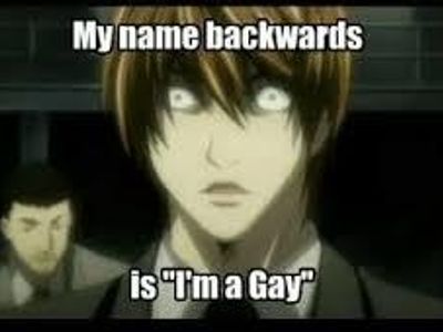 What is...I'm sorry had to throw this in here...LIGHT'S NAME BACKWORDS! AHAHAHA (hint: look at picture)