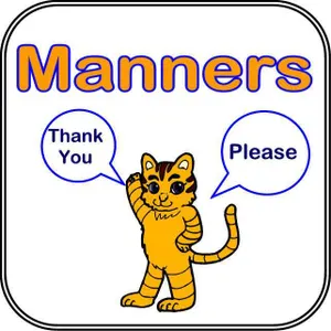 Click all the steps that go along with proper manners.