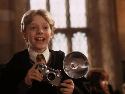 Which two students, out of these four, were petrified in The Chamber of Secrets book?