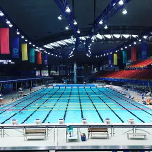 Which stadium is known for its swimming pool in right-center field?