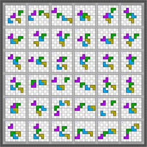 Which one of these puzzle games has you sliding tiles around a grid to form an image?