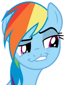 What is rainbow dash's personality? (select two)