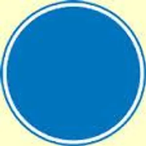 what does a blue circle mean?