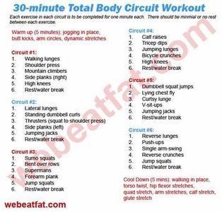 When is the best time to do a circuit training workout?