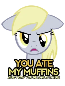 Sugardrops: OK DERPY tell them a question   DERPY: do you like muffins?  Sugardrops: ? Of course   Derpy: What I ❤️ Muffins